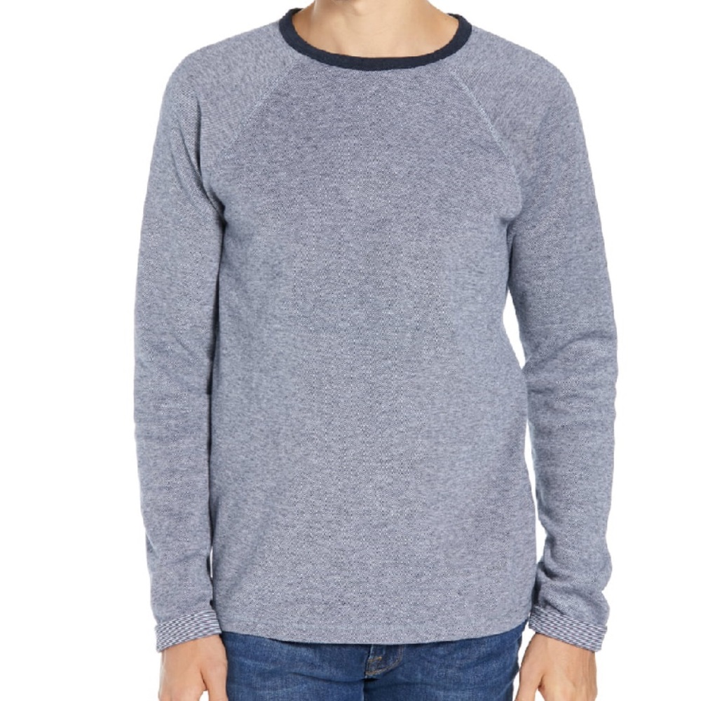 FRAME Slim Fit Raglan Long Sleeve T-Shirt Sz L
